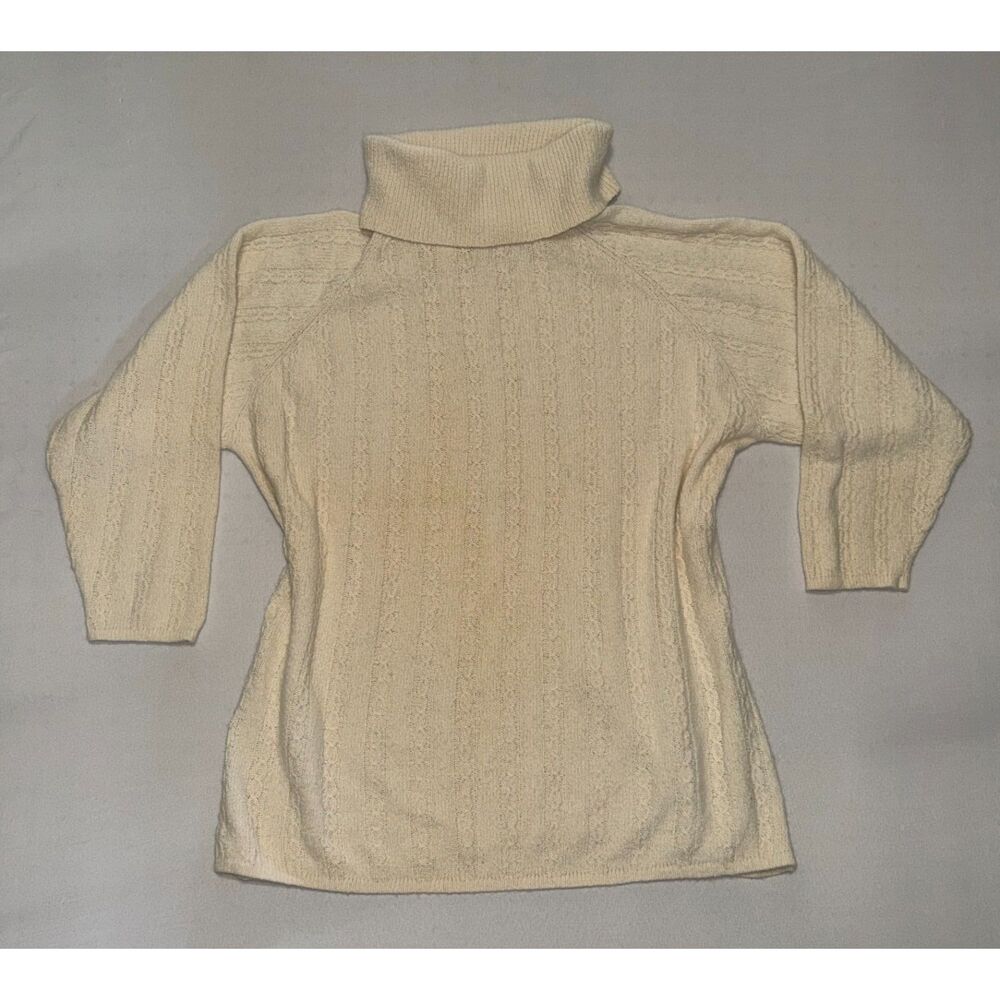 Vintage Worthington Silk + Angora + Lambswool Turtleneck Sweater | Size 24W